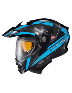 Casco Modular ScorpionEXO AT960 Aventura Frío Grande Azul