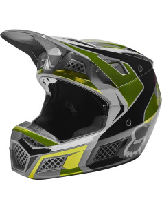 Casco de Motocross Fox Racing V3 RS Amarillo Fluorescente M 2