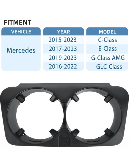 Soporte de Taza de Consola Central OKPARZ para Mercedes-Benz GLC W205 W213 W253 W447