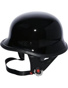 Casco de Motocicleta TCMT Dot Mediano Negro Brillante 2