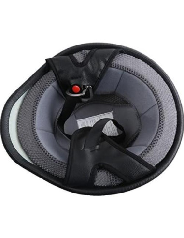 Casco de Motocicleta TCMT Dot Mediano Negro Brillante