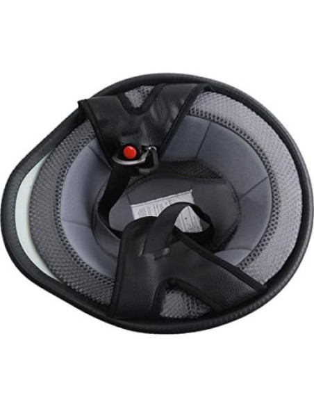 Casco de Motocicleta TCMT Dot Mediano Negro Brillante