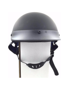 Casco SMT-MOTO Medio Negro Ligero con Acolchado EPS