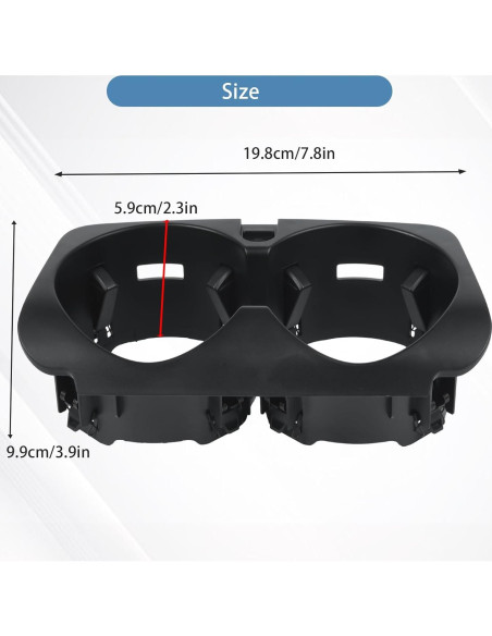 Soporte de Taza de Consola Central OKPARZ para Mercedes-Benz GLC W205 W213 W253 W447