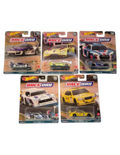 Conjunto 5 Vehículos Diecast Hot Wheels 2023 Race Day