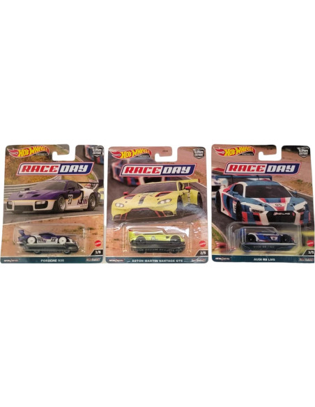 Conjunto 5 Vehículos Diecast Hot Wheels 2023 Race Day