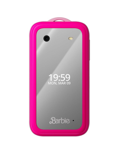 Teléfono Plegable Barbie Rosa Poderoso - KaiOS, 0.25 kg