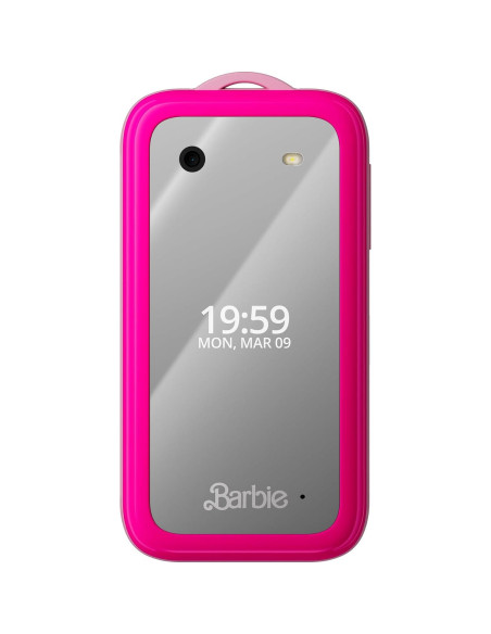 Teléfono Plegable Barbie Rosa Poderoso - KaiOS, 0.25 kg