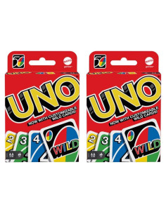 Juego de Cartas Uno Mattel 2 Paquetes Colorido