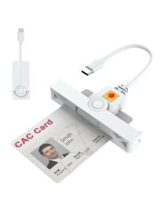 Lector de Tarjeta Inteligente CAC USB C Rocketek Plegable