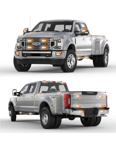 Luz Estroboscópica LED PKINGLAKE 6W Ámbar/Blanco 21 Modos