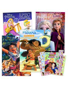 Set de Colorear y Actividades Disney para Niños - Moana, Frozen