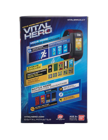 Reloj Digital Interactivo Bandai Namco Vital Hero Rojo