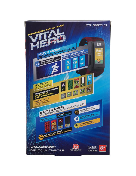 Reloj Digital Interactivo Bandai Namco Vital Hero Rojo