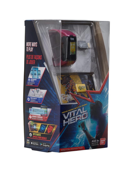Reloj Digital Interactivo Bandai Namco Vital Hero Rojo