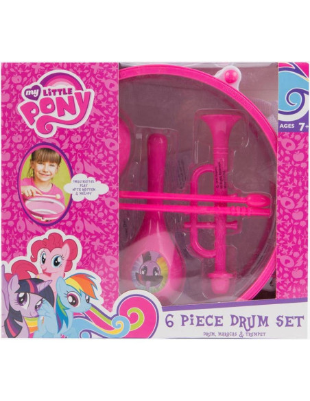 Batería Infantil Sakar Mi Pequeño Pony 6 Piezas Musicales
