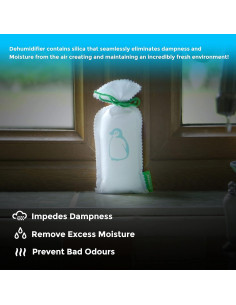 Deshumidificador Reutilizable ZARPAX 155g - Juego de 2 Bolsas 2