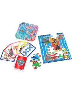 PAW Patrol Paquete de Juegos - Cartas Jumbo, Pop-Up y Rompecabezas 2