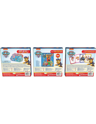 PAW Patrol Paquete de Juegos - Cartas Jumbo, Pop-Up y Rompecabezas