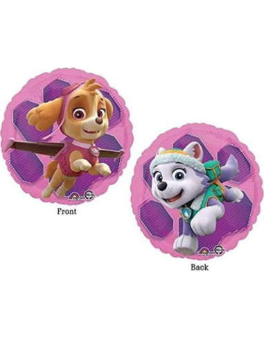 Globo de Foil Paw Patrol Skye y Everest 45.72 cm