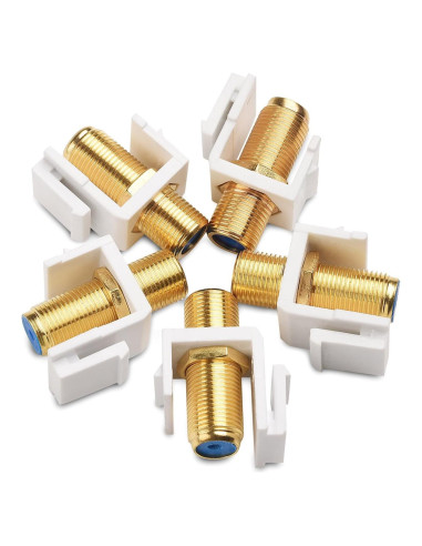 Cable Keystone RG6 Hembra a Hembra - Paquete de 5 Cable Coaxial