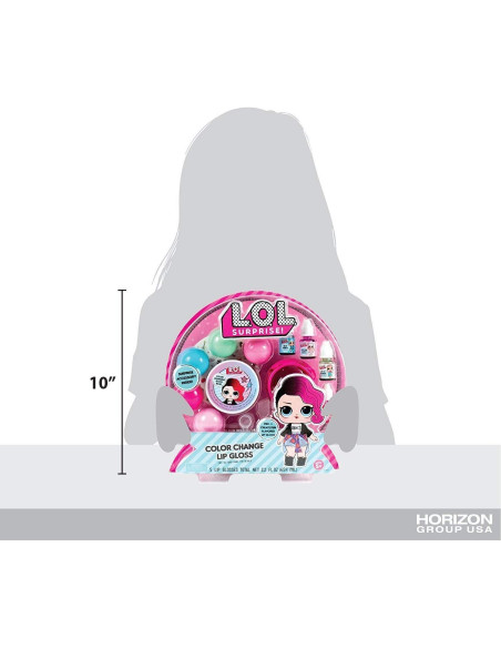 L.O.L. Surprise! Kit Brillo Labial Color Cambiante 5 Sabores