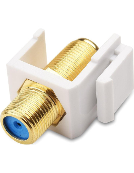 Cable Keystone RG6 Hembra a Hembra - Paquete de 5 Cable Coaxial Cable Keystone RG6 Hembra a Hembra - Paquete de 5 Cable Coaxial