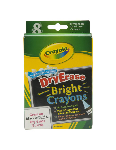 Crayones lavables Crayola 8 colores brillantes 3-Pack