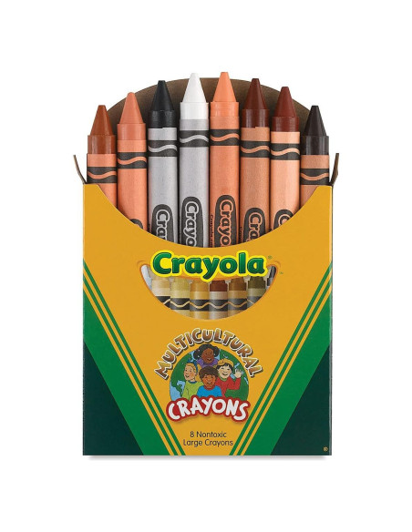 Crayones Multi-Culturales Crayola, 8 Colores de Piel