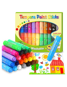 Set de Tizas de Pintura Tempera Duchong 24 Colores Lavables