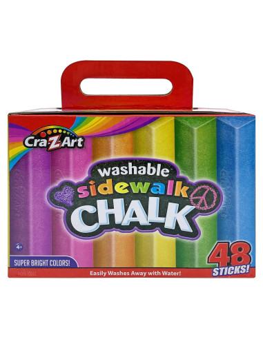 Set de Tiza de Acera Triangular Lavable Cra-Z-Art 48 Pzas