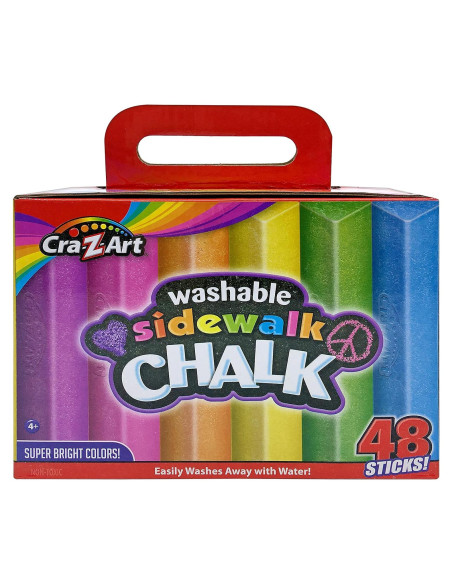 Set de Tiza de Acera Triangular Lavable Cra-Z-Art 48 Pzas