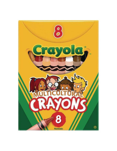 Crayones Multiculturales Crayola 8 colores no tóxicos