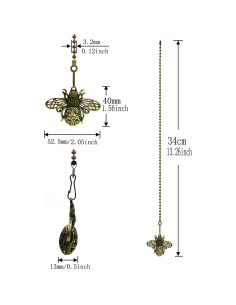 Cadenas de Extensión para Ventilador de Techo Hyamass - 2 Piezas Reina Abeja 2