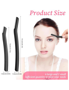 Juego de Rasuradoras de Cejas Zyghjort 8 Piezas - Exfoliación Segura 2