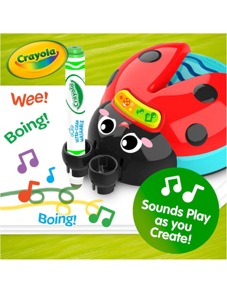 Bicho de Color Musical Crayola con 8 Marcadores y Papel