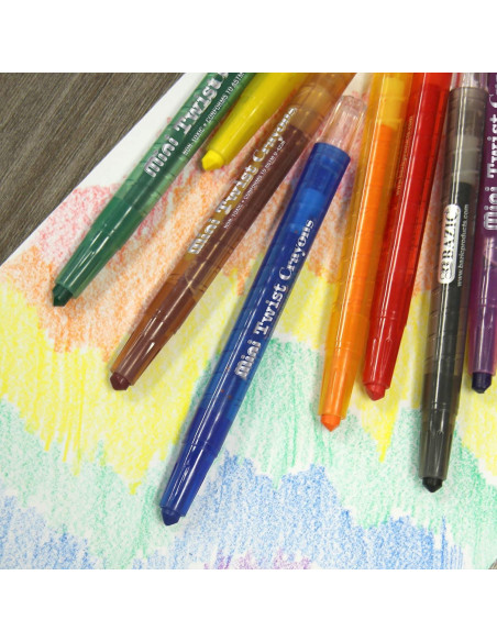 Crayones Twistables BAZIC 24 Colores Asortidos 10,92 cm