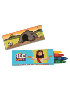 Crayones Religiosos de Pascua Fun Express - 24 Piezas