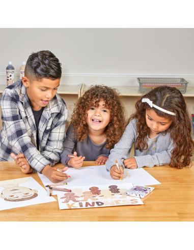 Crayones Coloraciones 24 Paquetes 8 Tonos de Piel