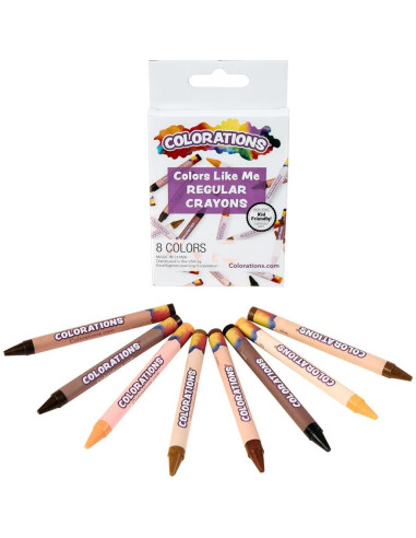 Crayones Coloraciones 24 Paquetes 8 Tonos de Piel