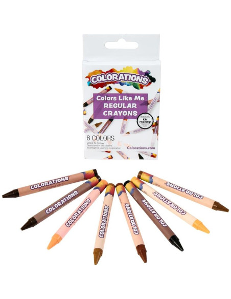 Crayones Coloraciones 24 Paquetes 8 Tonos de Piel