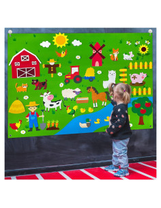 Juego de Juguetes de Granja OKGIUGN 61 Piezas 109.2 cm