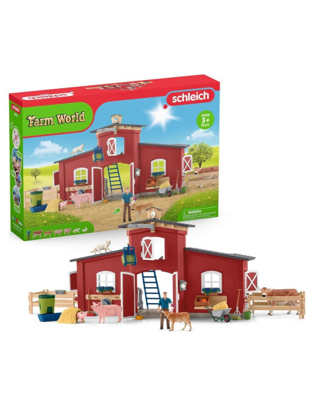 Set de Juego de Granja Schleich 92 Piezas con Animales