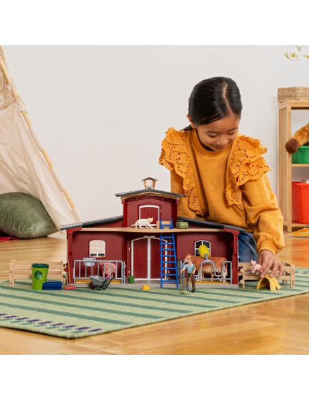 Set de Juego de Granja Schleich 92 Piezas con Animales