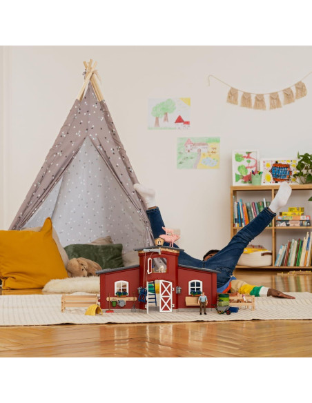 Set de Juego de Granja Schleich 92 Piezas con Animales