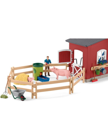 Set de Juego de Granja Schleich 92 Piezas con Animales