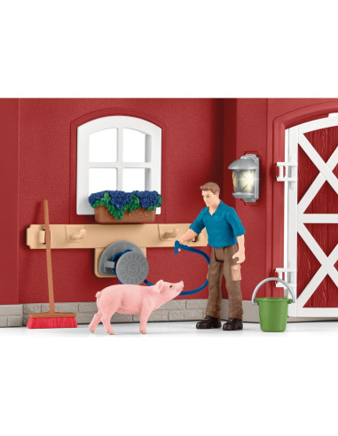 Set de Juego de Granja Schleich 92 Piezas con Animales
