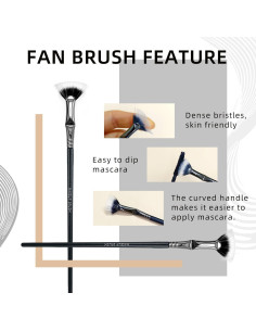 Conjunto de 3 Brochas de Fan para Pestañas Zvrlampro 2