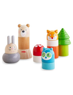 Juguete de Apilamiento HABA Animales del Bosque 15 Piezas