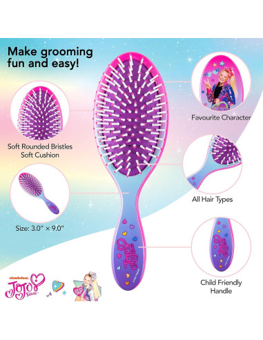 Cepillo para el Cabello LUV HER Jojo Siwa + 4 Scrunchies